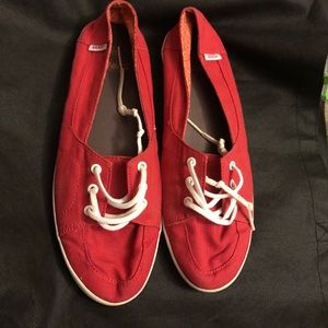 Slip on red Vans